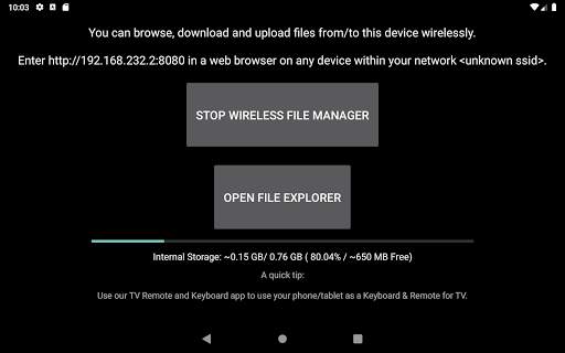 Wireless File Manager : Send Files to TV screenshot 11