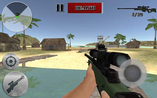 Sniper Commando Island Assault screenshot 6