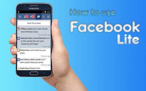 New Fast Facebook Lite Guide screenshot 1