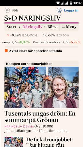 SvD Näringsliv screenshot 1