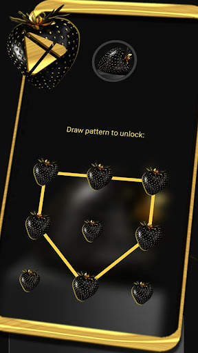 Golden Black Strawberry Theme screenshot 5