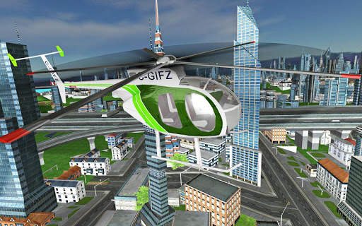 Futuristic Helicopter Rescue Simulator Flying screenshot 7