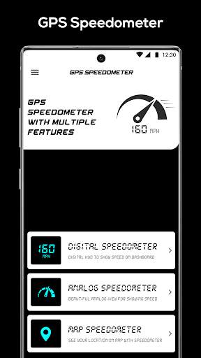 GPS Speedometer-Digital and live Map tracking ,HUD screenshot 1