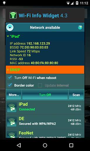 Wi-Fi Info Widget screenshot 2