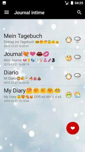 Journal intime screenshot 2