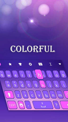 Colorful Keyboard Theme स्क्रीनशॉट 1