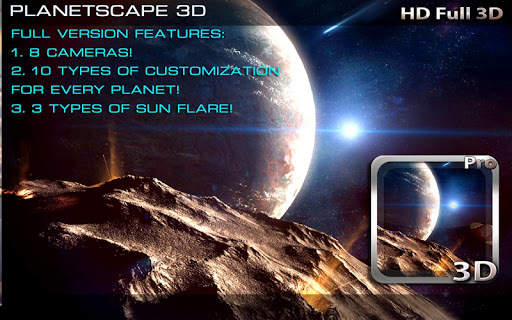 Planetscape 3D Free LWP screenshot 12
