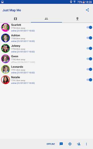 Just Map Me - Share your location in real-time screenshot 8