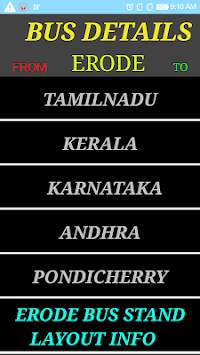 ERODE BUS INFO screenshot 1