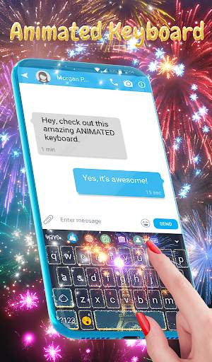 New Year Fireworks Wallpaper & Animated Keyboard screenshot 2