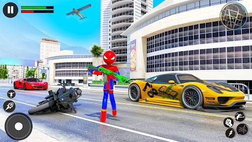 Stickman Rope Hero-Spider Game screenshot 2