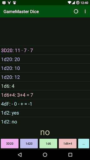 GameMaster Dice screenshot 1