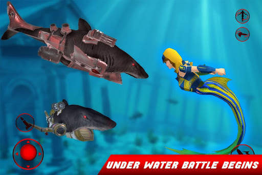 Mermaid Transform Robot: Air Jet Robot Games screenshot 8
