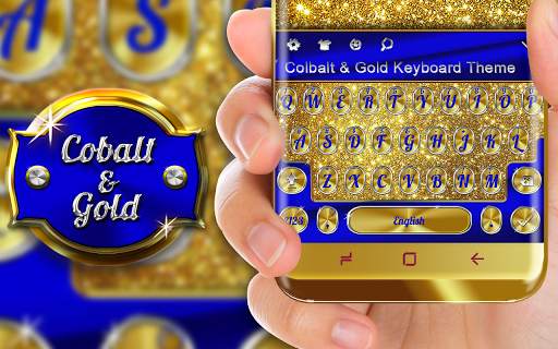 Cobalt and Gold Keyboard Theme स्क्रीनशॉट 5