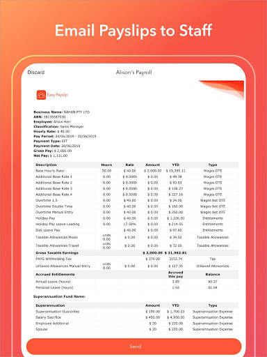 Easy Payslip Payroll STP screenshot 16