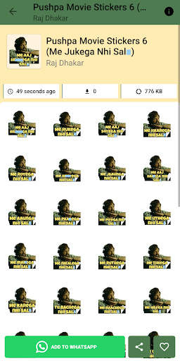 Pushpa Stickers For WhatsApp screenshot 5
