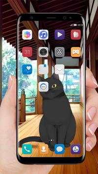 Black cat live wallpaper screenshot 3