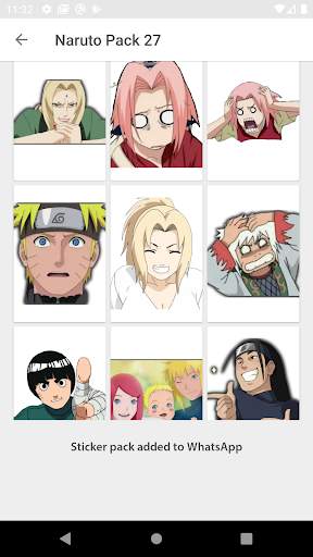 Konoha Stickers Aniem WastickerApps be a Hokague screenshot 2