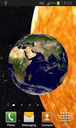 Solar System 3D Free Live Wallpaper screenshot 1