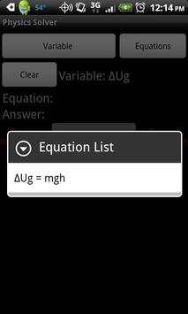 Physics Solver Lite screenshot 2