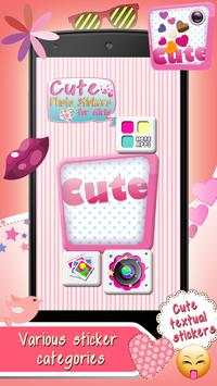 Cute Photo Stickers for Girls screenshot 3