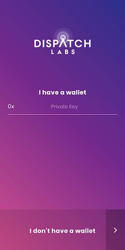 Dispatch Mobile Wallet screenshot 1