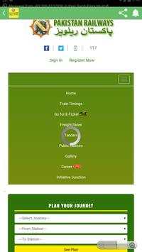 Pak Railway Online E-ticket Train Timings screenshot 2