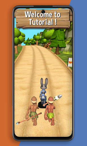 Zoo Jungle run: Fox and Rabbit Dash screenshot 1