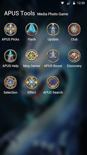 Divine Cool White Dragon-APUS Launcher theme screenshot 6