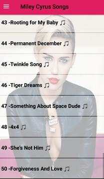 Miley Cyrus Songs Offline 50 Songs ♫ screenshot 5