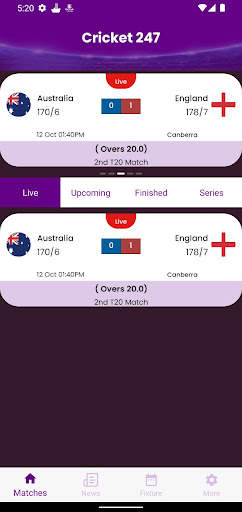 Cricket 247- Fastest Cricket screenshot 1