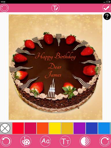 Write Name on Birthday Cake скриншот 10