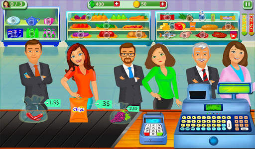 Supermarket Cash Register Sim: Girls Cashier Games screenshot 15