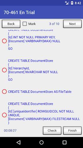 70-461 MS SQL Test screenshot 3