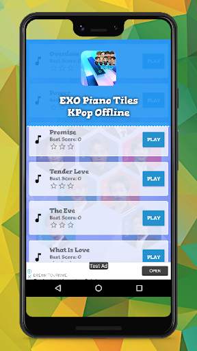 EXO Piano Tiles KPop Offline screenshot 2