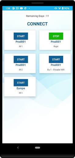 Rain VPN screenshot 1