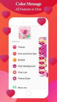 Color Love Theme SMS - Color Message screenshot 5