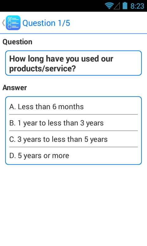 Survey App Lite screenshot 4