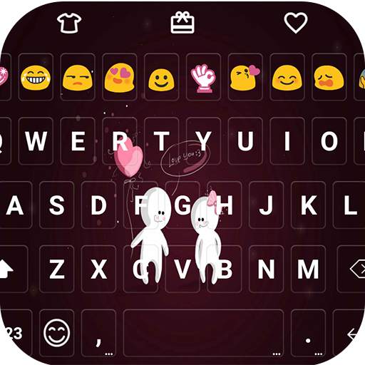 Cartoon Love Emoji Keyboard 1.0.4