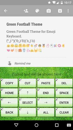 Green Football Emoji Keyboard स्क्रीनशॉट 3