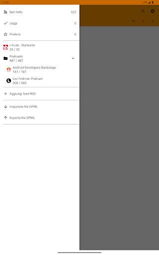 Lettore RSS offline screenshot 1