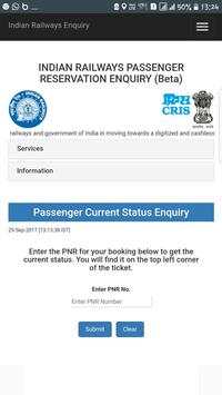 Indian Railway PNR Status IRCTC Seat Availability screenshot 2