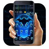Bat Hero Blue Neon theme 1.1.3