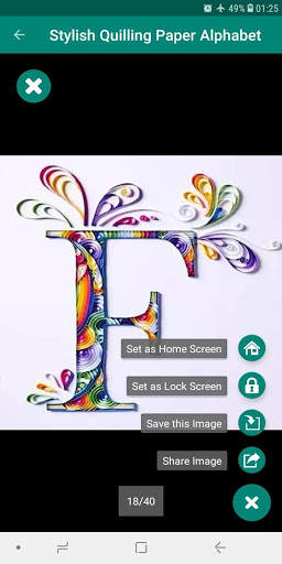 Stylist Quilling Paper Alphabets Design screenshot 8