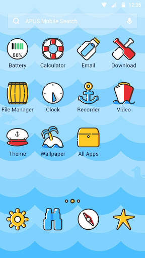 Navigation-APUS Launcher theme screenshot 2
