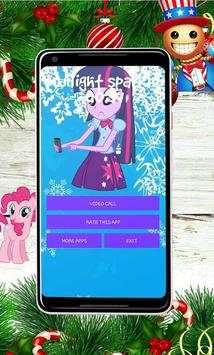 Video call Twilight Unicorn Sparkle Little Queen screenshot 3