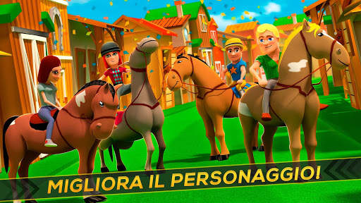 Gioco di Corsa di Cavallo - 3D Cartone Animato screenshot 6