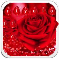 Beautiful Red Rose Keyboard on 9Apps