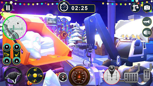 Snow Excavator Truck Simulator screenshot 1