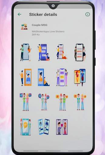WAStickerApps Love Couple Stickers for WhatsApp screenshot 3